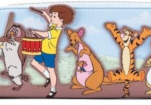 Loungefly Winnie the Pooh 95th Anniversary Zip Around Wallet