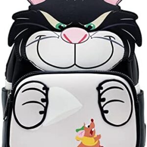 Loungefly X LASR Exclusive Disney Cinderella Lucifer Cosplay Mini Backpack - Fashion Cosplay Disneybound Cute Backpacks, Black