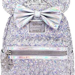 Loungefly X LASR Exclusive Disney Holographic Sequin Minnie Mini Backpack