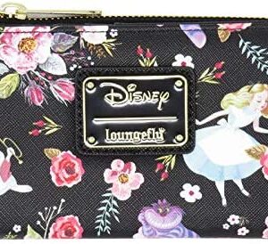 Loungefly x Alice in Wonderland Character Floral Print Wallet