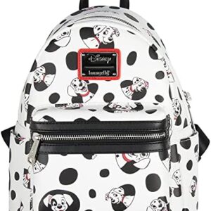 Loungefly Disney 101 Dalmatians Spots and Pups Lucky Penny Patch Allover Print Mini Backpack