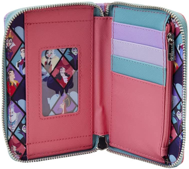 Loungefly Disney Villains Color Block Zip Wallet - Image 3