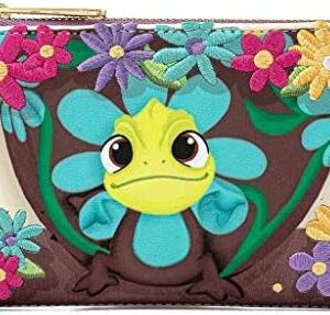 Loungefly Disney Tangled Pascal Flower Faux Leather Flap Wallet