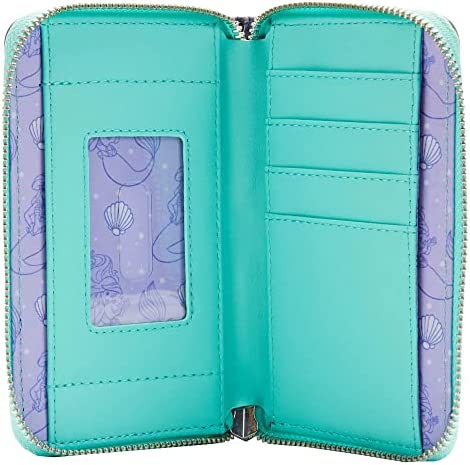 Loungefly Disney The Little Mermaid Princess Scenes Series Zip Around Wallet - Image 3