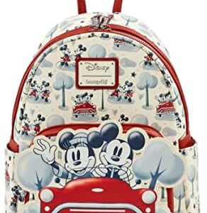 Loungefly Disney Mickey & Minnie Springtime Car Ride Mini Backpack Exclusive