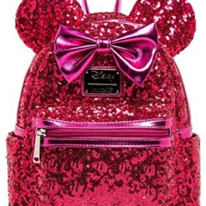 Loungefly Disney Minnie Mouse Magenta Sequin Women's Backpack