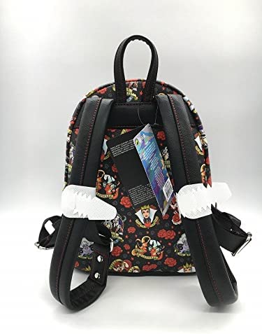 Loungefly Disney Villains Tattoo All Over Print Women's Mini Backpack Bag - Image 3