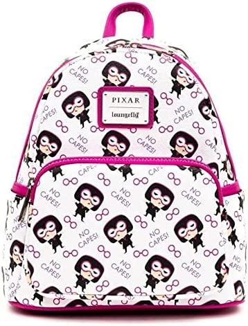 Loungefly Mini Backpack, Disney The Incredibles, Edna Mode"NO CAPES!"