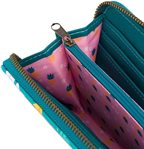 Loungefly Disney Stitch Tropical Print Faux Leather Wallet - Accordion Style & Zip Around - Image 6