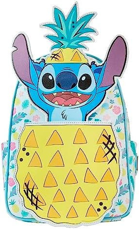 Loungefly Disney Backpack: Pineapple Stitch Mini-Backpack, Amazon Exclusive