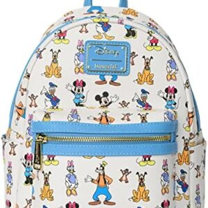 Loungefly Disney Mini Backpack Mickey Friends Forward & Backward Shoulder Bag