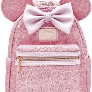 Loungefly Disney Minnie Mouse Cotton Candy Sequin Mini Backpack