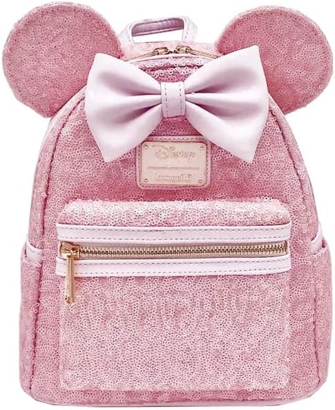 Loungefly Disney Minnie Mouse Cotton Candy Sequin Mini Backpack ...