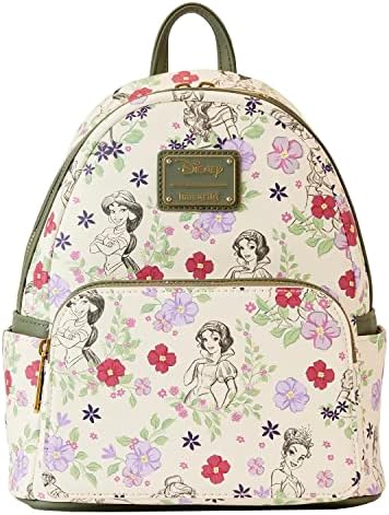 Loungefly Disney Princesses Sketch Floral All Over Print Mini Backpack Disneyloungefly Loungefly Disney Princesses Sketch Floral All Over Print Mini Backpack Disneyloungefly