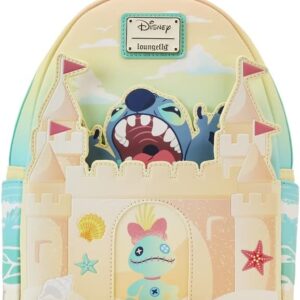 Loungefly Disney Stitch Sandcastle Beach Surprise Mini Backpack