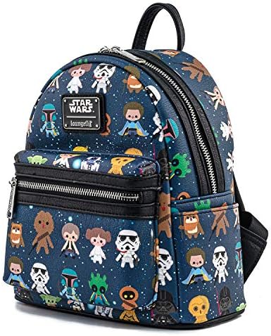 Loungefly Star Wars Chibi Character Print Mini Backpack - Image 2