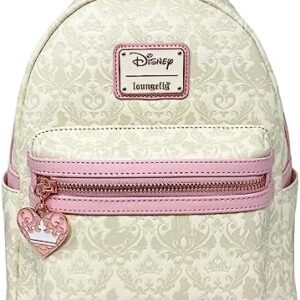 Loungefly Disney Princesses Damask Debossed Womens Double Strap Shoulder Bag Purse