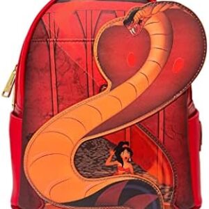 Loungefly Exclusive Disney Aladdin Jasmine and Jafar Snake Double Strap Shoulder Bag