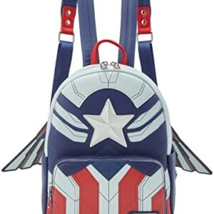 Loungefly Marvel Falcon Cosplay Mini Backpack