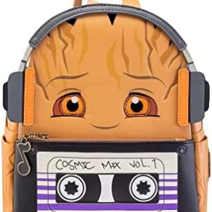 Loungefly Marvel: Guardians of The Galaxy - Groot with Headphones Backpack, Amazon Exclusive, Multicolor (MVBK0250)