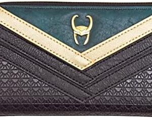 Loungefly Marvel Loki Cosplay Faux Leather Zip Wallet