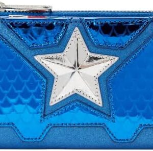 Loungefly Marvel Shine Captain America Coplay Flap Wallet