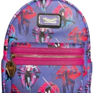 Loungefly Marvel Spider-Verse Pink AOP Exclusive Mini Backpack