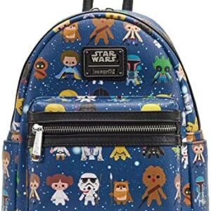 Loungefly Star Wars Chibi Character Print Mini Backpack