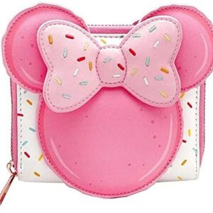 Loungefly X LASR Exclusive Disney Minnie Macaron Zip Wallet - Fashion Cosplay Disneybound Fantasia Cute Wallets