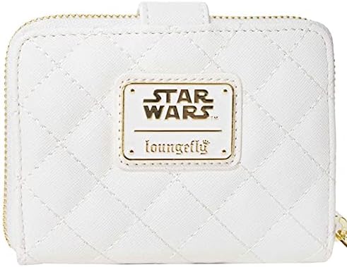 Loungefly Star Wars White Gold Rebel Hardware Zip Around Wallet - Image 4
