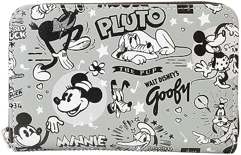 Loungefly Disney 100: Black and White Vault Wallet, Amazon Exclusive - Image 2