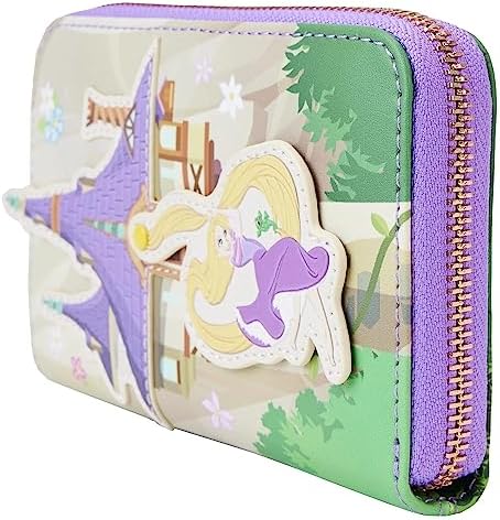 Loungefly Disney Tangled Rapunzel Swinging From Tower Zip-Around Wallet - Image 4