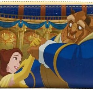 Loungefly Beauty and the Beast Belle Princess Scenes Zip Around Wallet