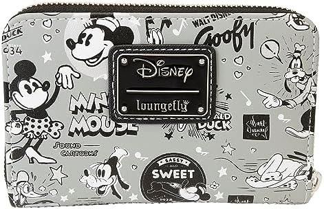 Loungefly Disney 100: Black and White Vault Wallet, Amazon Exclusive
