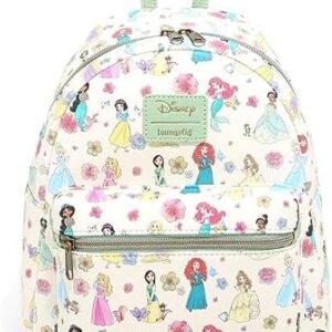 Loungefly Disney Chibi Princess Floral Mini Backpack