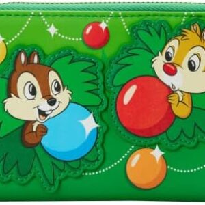 Loungefly Disney Chip and Dale Ornaments Ziparound Wallet