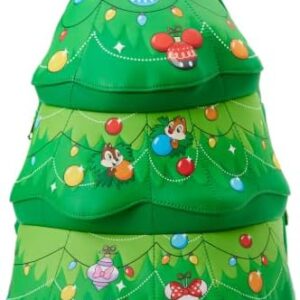 Loungefly Disney Chip n Dale Tree Ornament Figural Double Strap Shoulder Bag, Multicolored
