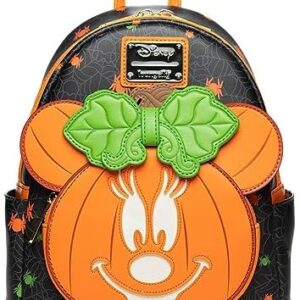 Loungefly Disney Glow in the Dark Pumpkin Minnie Mouse Women's Backpack