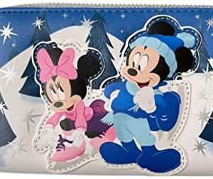 Loungefly Disney Mickey and Minnie Winter Scene Wallet