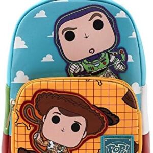 Loungefly Disney POP Toy Story Buzz and Woody Womens Double Strap Shoulder Bag Purse