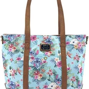 Loungefly Disney Stitch Allover Print Canvas Tote Bag Standard