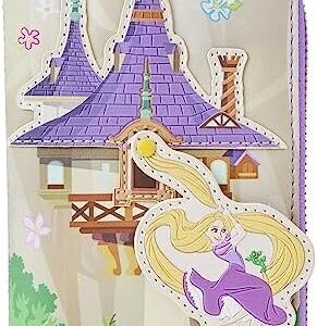 Loungefly Disney Tangled Rapunzel Swinging From Tower Zip-Around Wallet