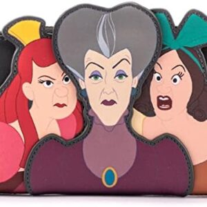 Loungefly Disney Villains Scene Evil Stepmother and Stepsisters Faux Leather Wallet