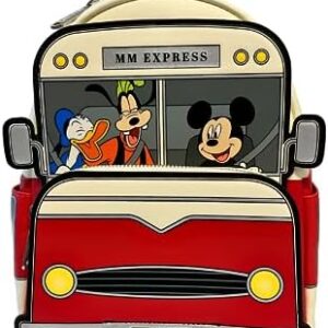 Loungefly Exclusive Disney Mickey and Friends Road Trip Double Strap Shoulder Bag