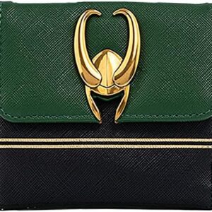 Loungefly Marvel Loki Hardware Wallet with Zip Coin Pouch