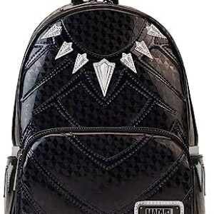 Loungefly Marvel Shine Black Panther Cosplay Mini Backpack Womens Double Strap Shoulder Bag Purse