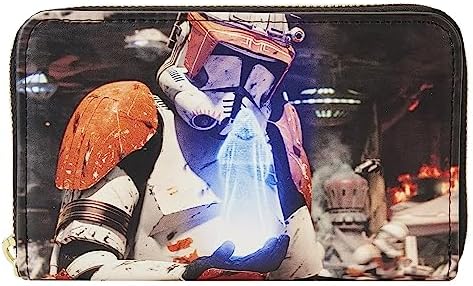 Loungefly Star Wars Episode Three Revenge of the Sith Scene Zip-Around Wallet