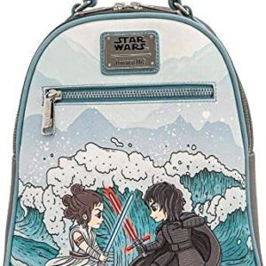 Loungefly Star Wars Kylo Ren and Rey Mixed Emotions Womens Double Strap Shoulder Bag Purse