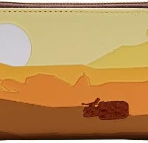 Loungefly Star Wars Lands Jakku Zip Around Wallet Star Wars One Size