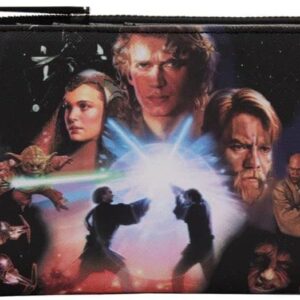 Loungefly Star Wars Trilogy 2 Flap Wallet Star Wars One Size